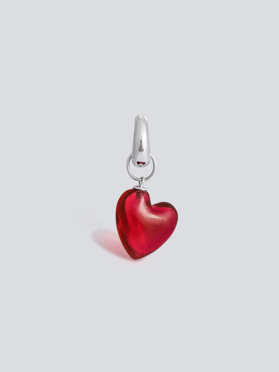 Glass Heart Earring by fashion jewelry and accessory brand THEYKNOW