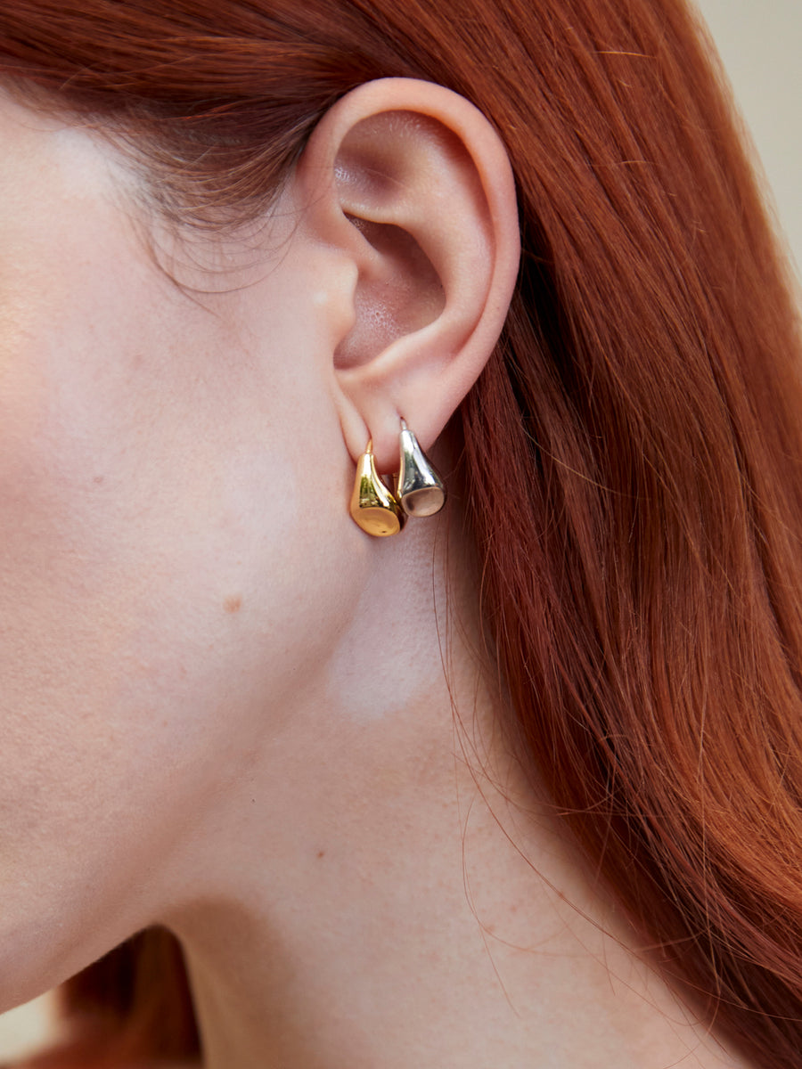 Signet Hoop Earrings by fashion jewelry and accessory brand THEYKNOW