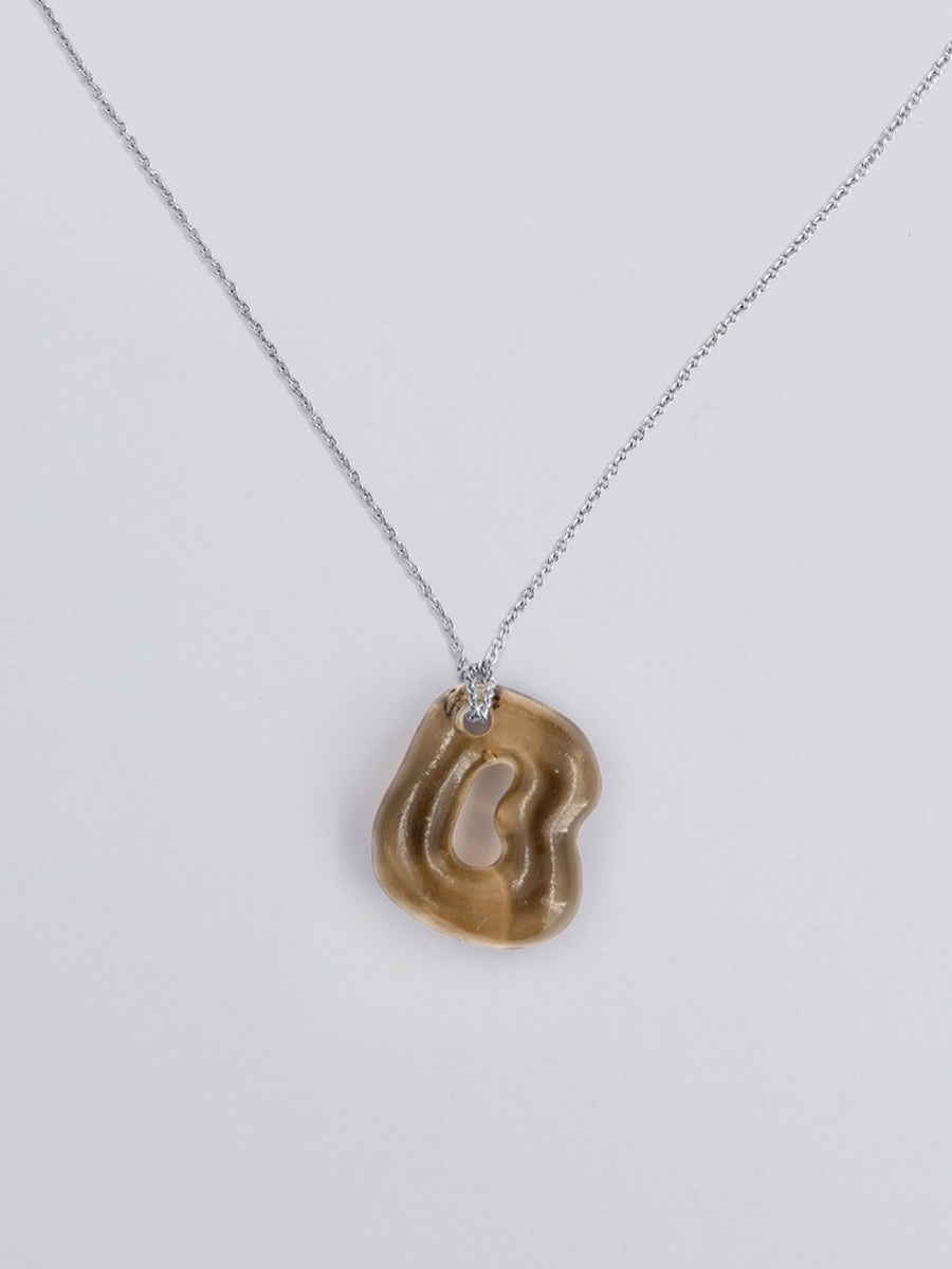 Mini Glace Initial B Necklace