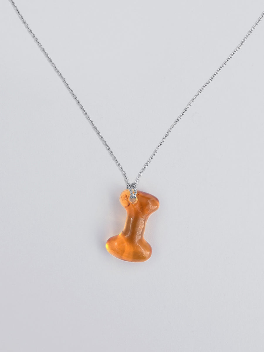 Mini Glace Initial I Necklace