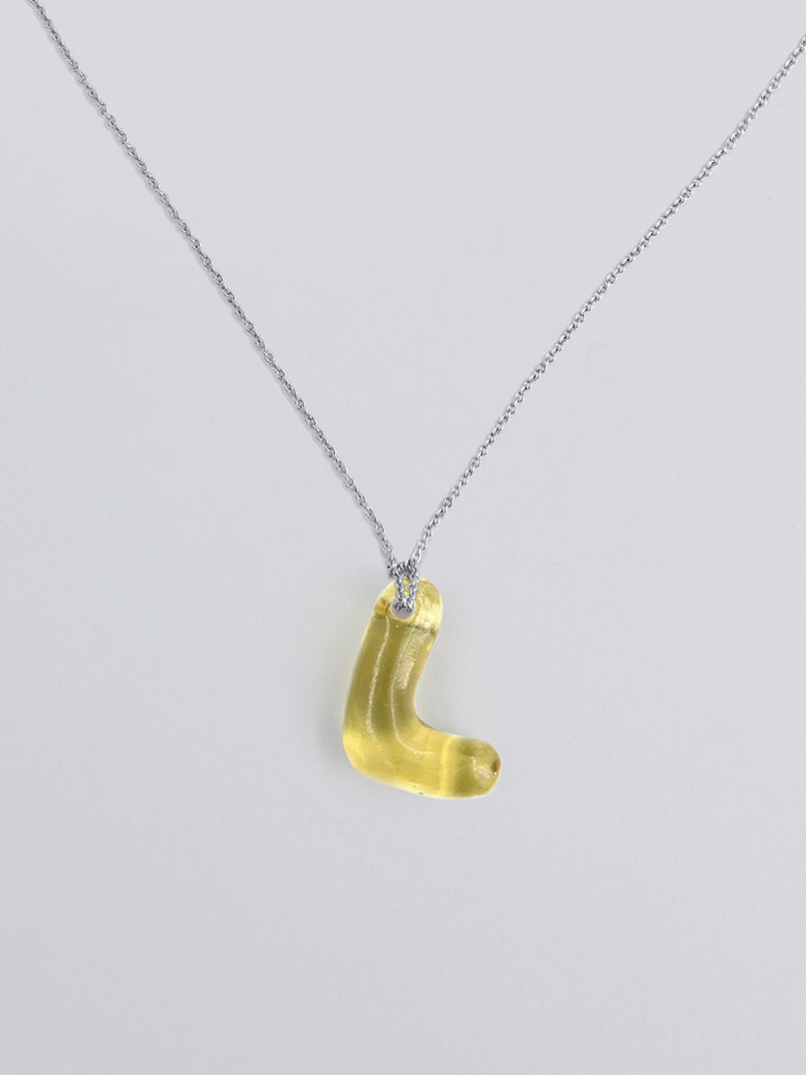 Mini Glace Initial L Necklace