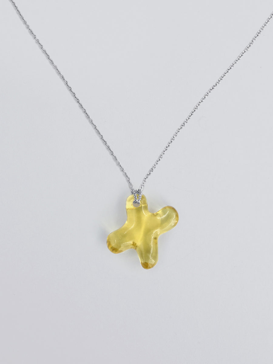 Mini Glace Initial X Necklace