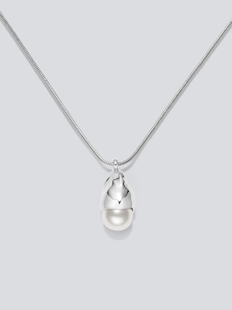 Pearl Bell Pendant Necklace by fashion jewelry and accessory brand THEYKNOW