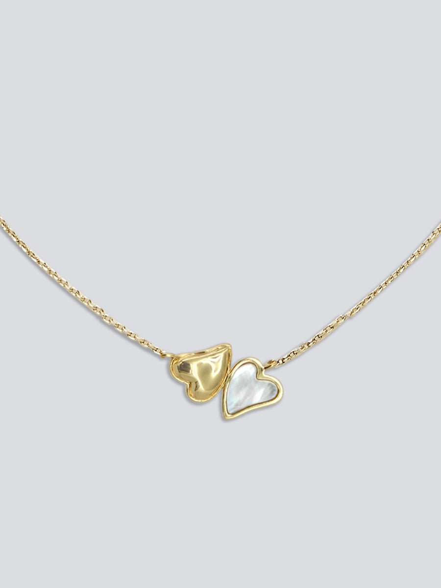 Double Heart Necklace