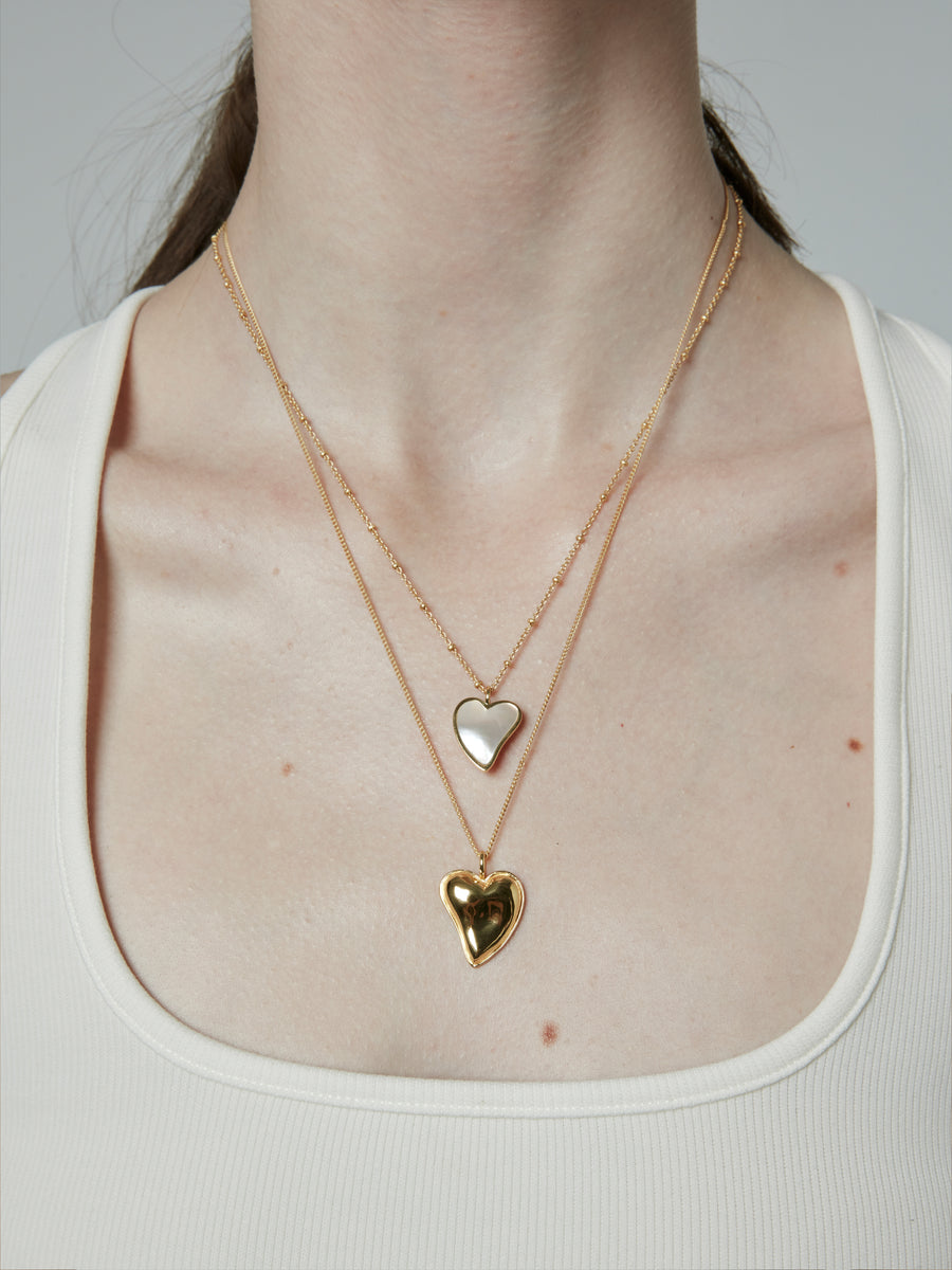 Heart to Heart Double Layered Necklace