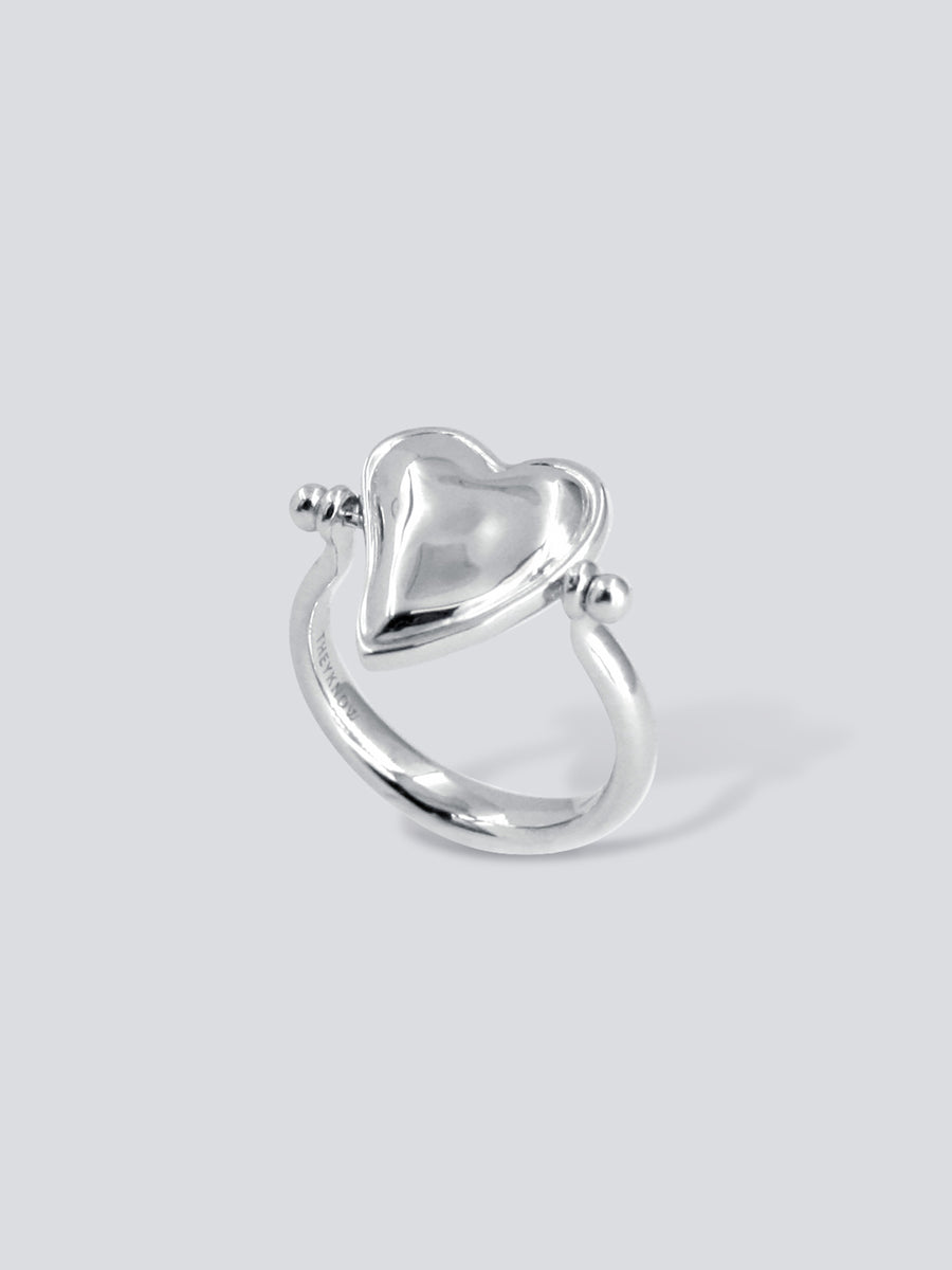 Heart to Heart MOP Swivel Ring