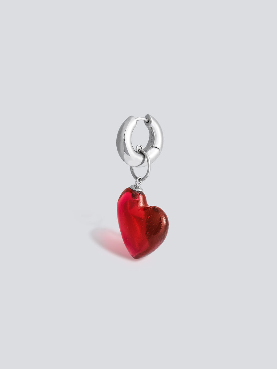 Glass Heart Earring by fashion jewelry and accessory brand THEYKNOW