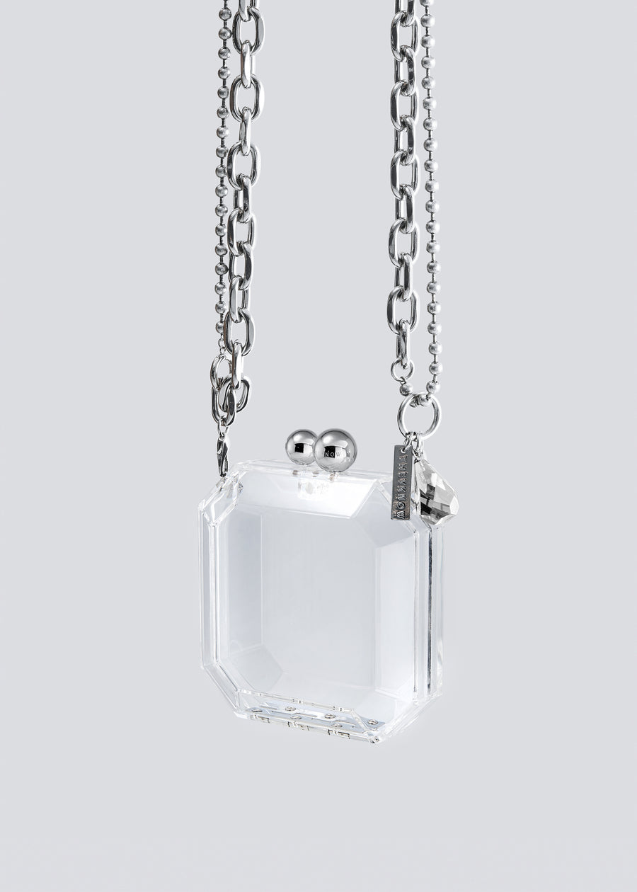 Gem Bag with Metal Chain by fashion jewelry and accessory brand THEYKNOW